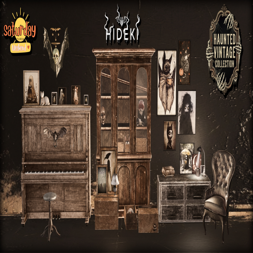 Haunted Vintage Collection Decor Set	&lt;a href=&quot;https://maps.secondlife.com/secondlife/Computer/102/218/1137&quot; target=&quot;_blank&quot;&gt;Teleport&lt;/a&gt;