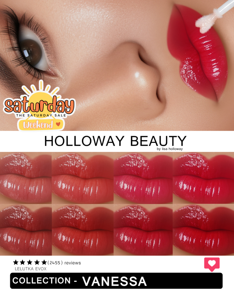 Vanessa Collection Lipsticks - EvoX	&lt;a href=&quot;http://maps.secondlife.com/secondlife/Vanity/149/107/1114&quot; target=&quot;_blank&quot;&gt;Teleport&lt;/a&gt;