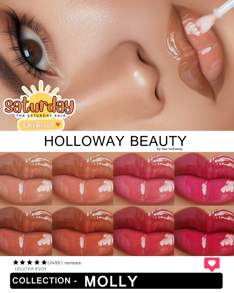 Molly Collection Lipsticks - EvoX	&lt;a href=&quot;http://maps.secondlife.com/secondlife/Vanity/149/107/1114&quot; target=&quot;_blank&quot;&gt;Teleport&lt;/a&gt;