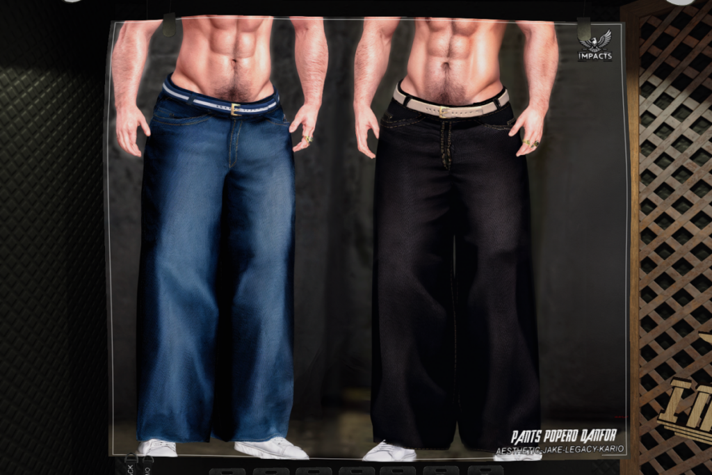 Pants Popero Danfor - Aesthetic/Jake/Kario/Legacy, L$250 each/L$3500 FP