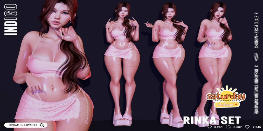 Rinka Poses	&lt;a href=&quot;http://maps.secondlife.com/secondlife/Palmetta/140/32/1698&quot; target=&quot;_blank&quot;&gt;Teleport&lt;/a&gt;