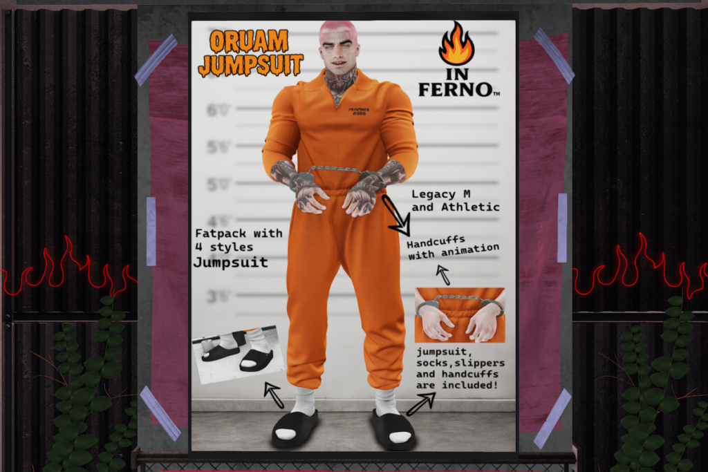 Oruam Jumpsuit - Legacy+Athletic, L$299 each/L$700 FP