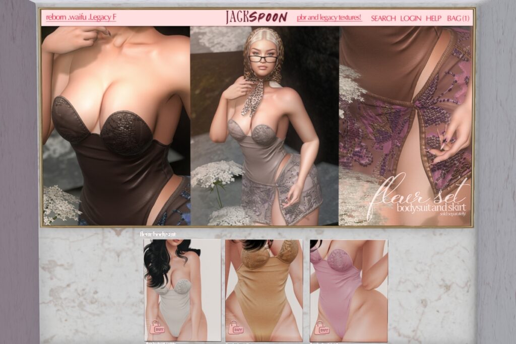 Fleur Set - Legacy/Reborn/+mods, L$199-L$219 each/L$879 each FP/L$1399 MP