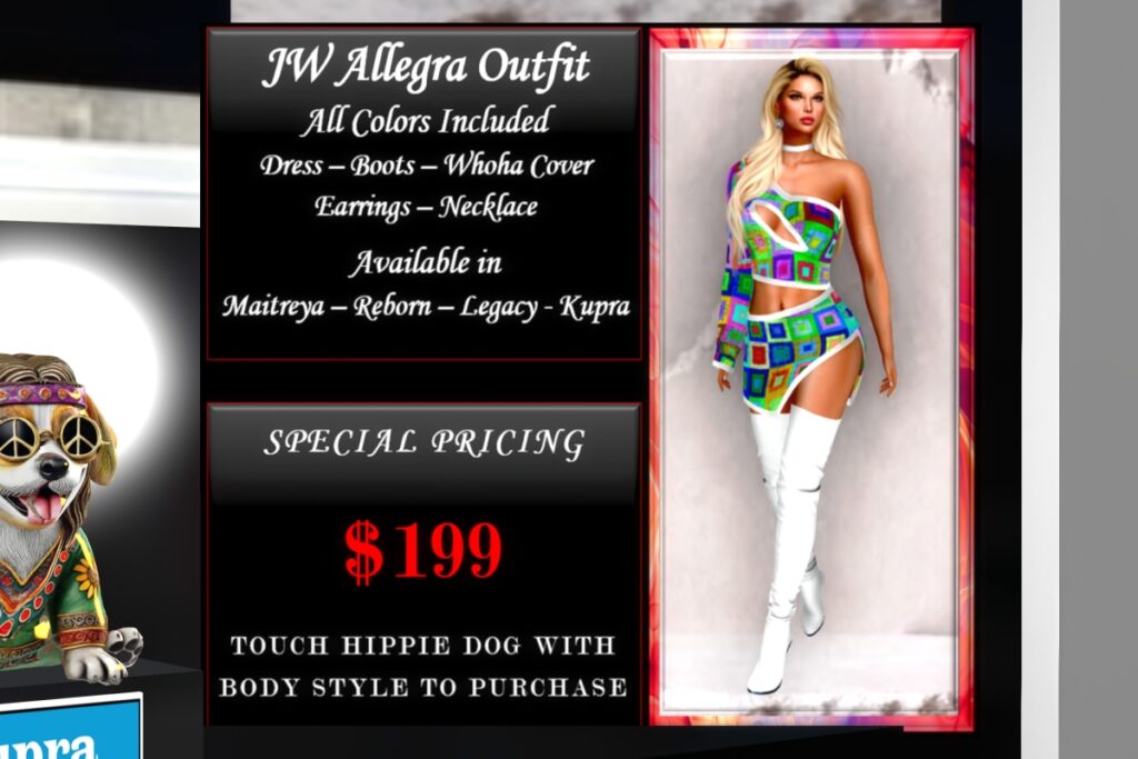 Allegra Outfit - Inithium/Legacy/Maitreya/Reborn, L$199 each Body Pack