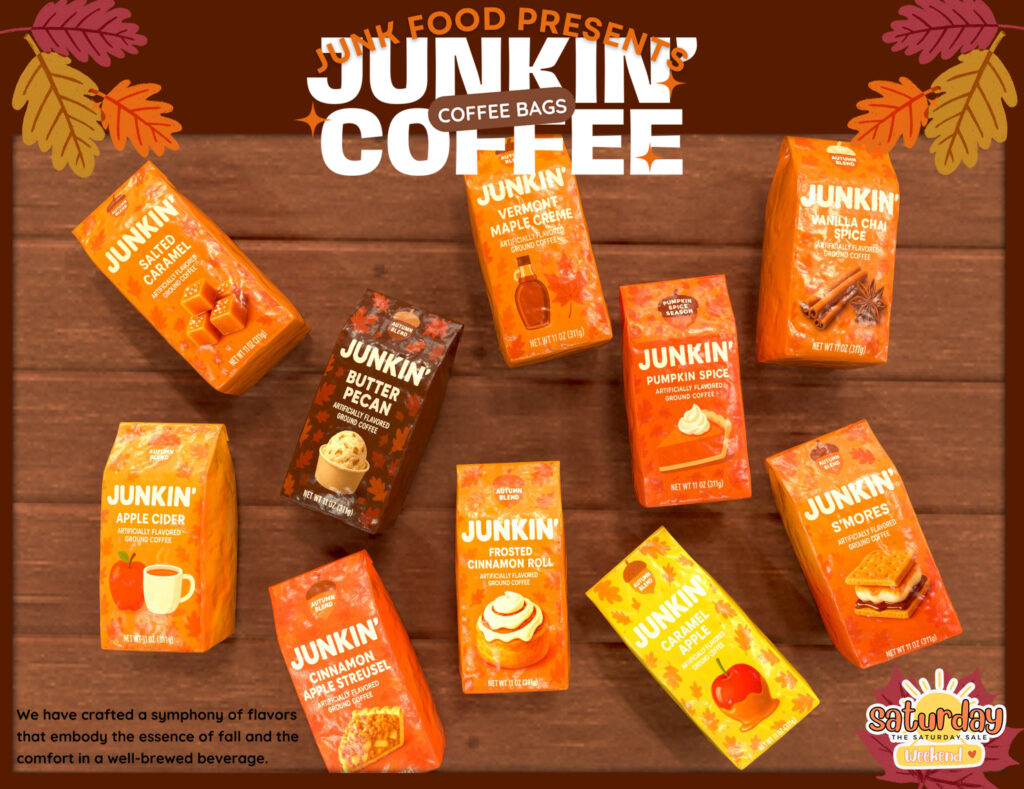 Junkin Fall Coffee Bags	&lt;a href=&quot;http://maps.secondlife.com/secondlife/Junk%20Food/191/80/36&quot; target=&quot;_blank&quot;&gt;Teleport&lt;/a&gt;