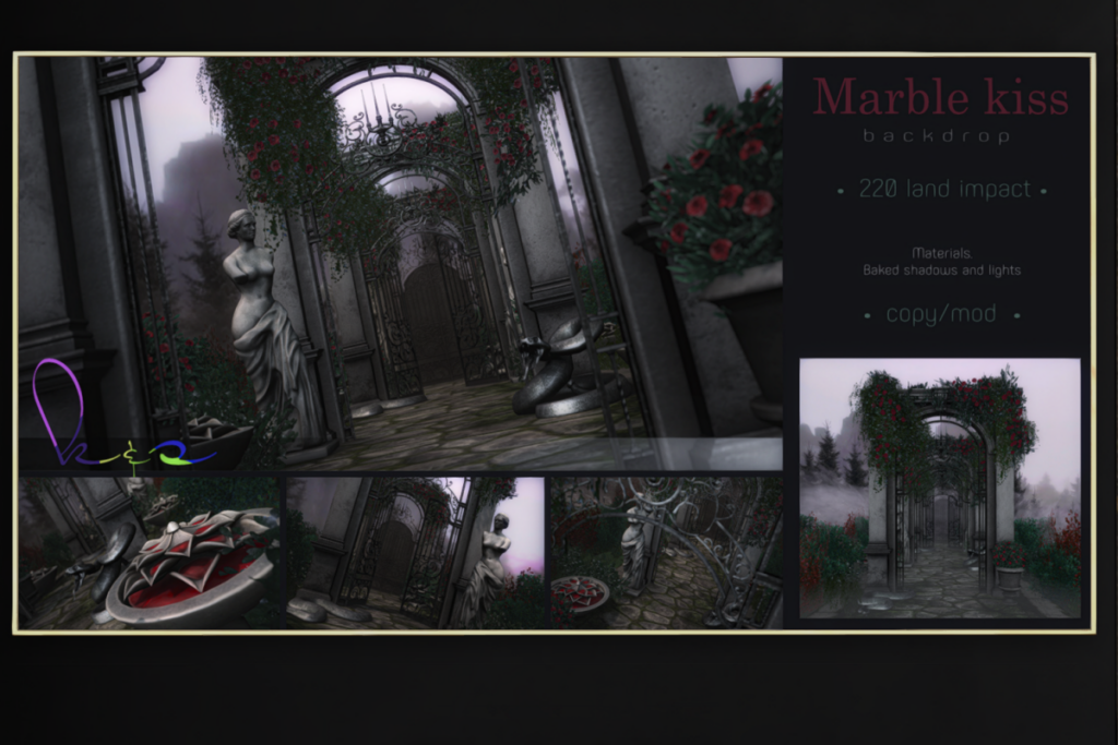 Marble Kiss Backdrop, L$750