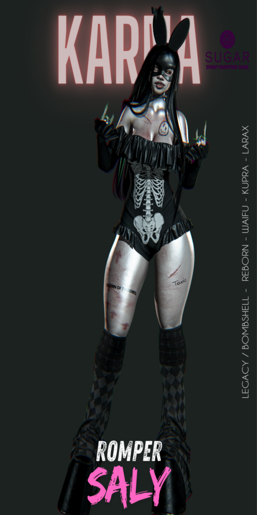 Romper Saly - Inithium/Legacy/MaitreyaX/Reborn/+mods, L$399	&lt;a href=&quot;http://maps.secondlife.com/secondlife/Martinique%20Island/123/9/24&quot; target=&quot;_blank&quot;&gt;Teleport&lt;/a&gt;
