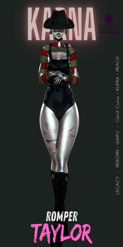 Romper Taylor - GenX/Inithium/Legacy/MaitreyaX/Peach/Reborn/+mods, L$399	&lt;a href=&quot;http://maps.secondlife.com/secondlife/Martinique%20Island/123/9/24&quot; target=&quot;_blank&quot;&gt;Teleport&lt;/a&gt;