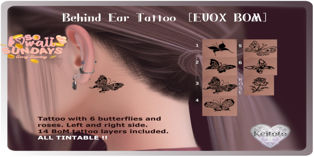 Behind Ear Tattoo - EvoX	&lt;a href=&quot;http://maps.secondlife.com/secondlife/Putiki%20Fold/28/156/1551&quot; target=&quot;_blank&quot;&gt;Teleport&lt;/a&gt;