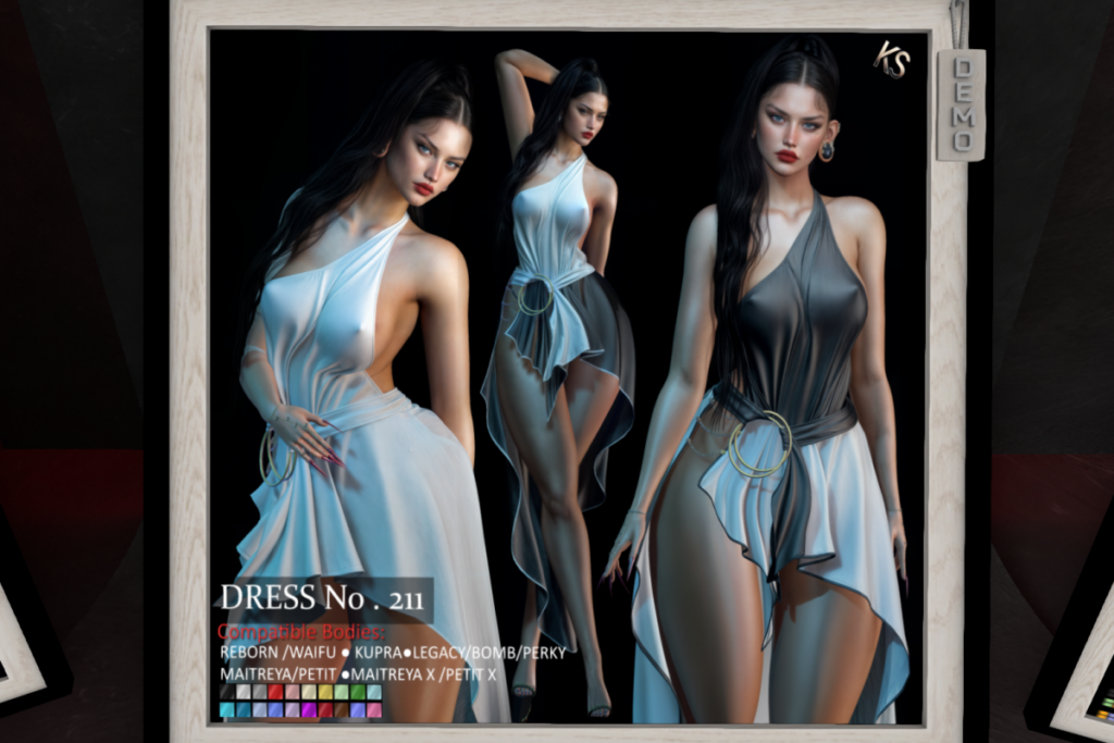 Dress #211 - Inithium/Legacy/Maitreya/Reborn/+mods, L$299