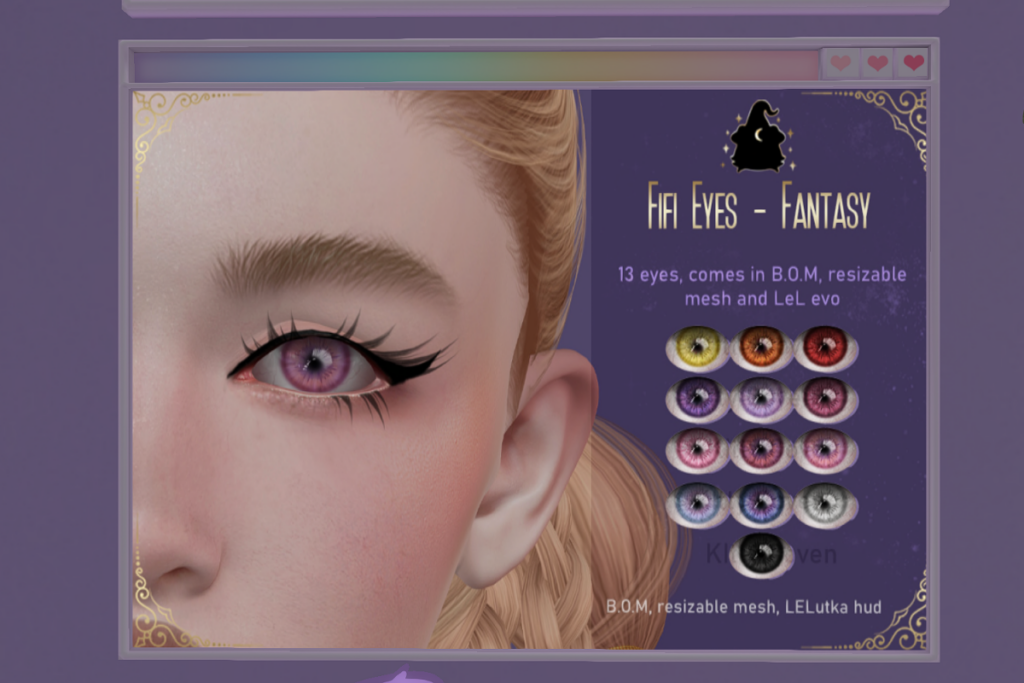 Fifi Eyes Fantasy - BOM/EvoX/Mesh, L$100