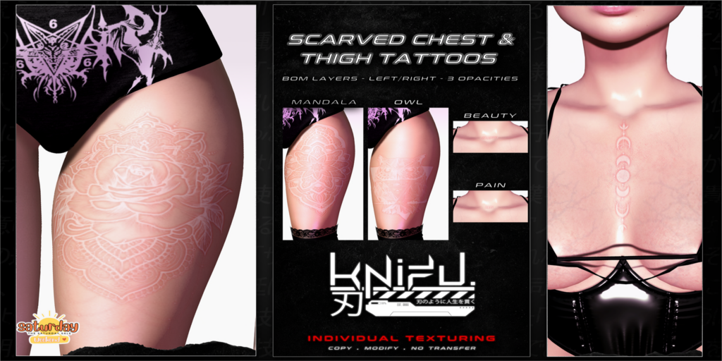 Scarved Chest &amp; Thigh Tattoos - BOM	&lt;a href=&quot;http://maps.secondlife.com/secondlife/Shinigami/95/223/3&quot; target=&quot;_blank&quot;&gt;Teleport&lt;/a&gt;