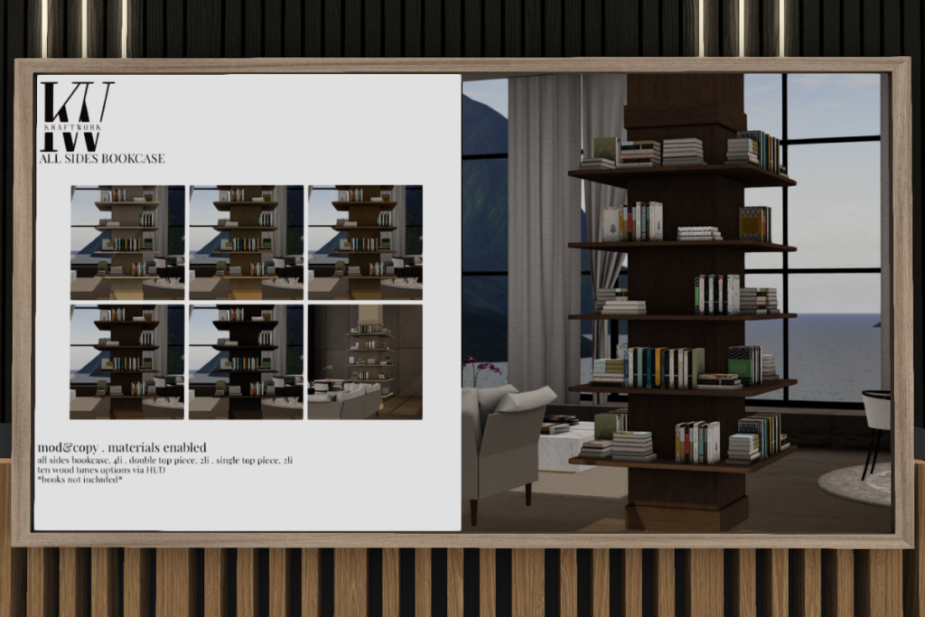 All Sides Bookcase, L$150