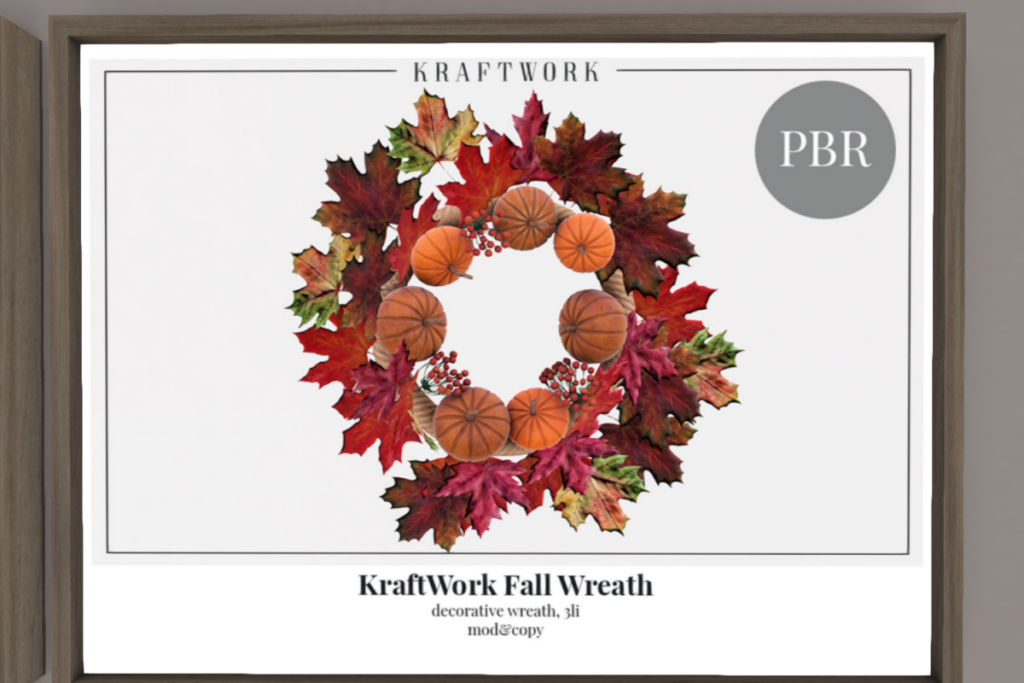 Fall Wreath, L$100