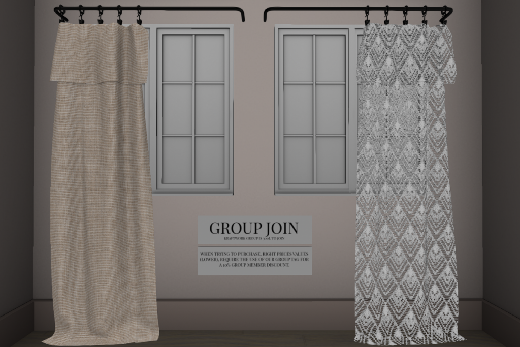 Accent Curtain, L$399 each