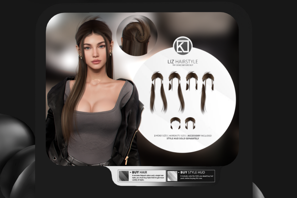 Liz Hair, L$99-L$199 each