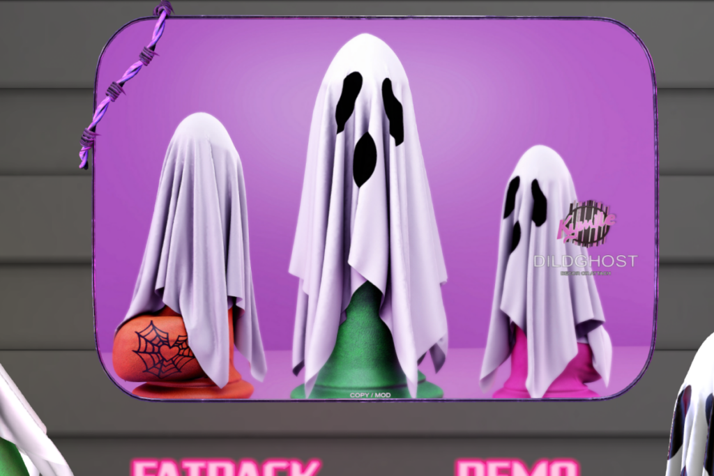 Dildghost, L$299 each/L$699 FP