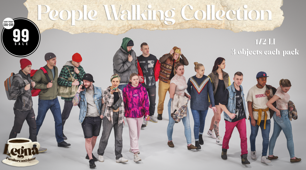 People Walking Collection	&lt;a href=&quot;http://maps.secondlife.com/secondlife/Dark%20Desires/150/191/21&quot; target=&quot;_blank&quot;&gt;Teleport&lt;/a&gt;