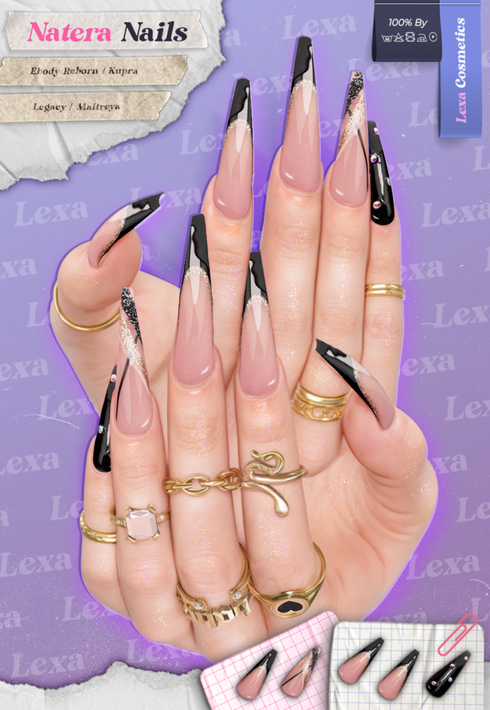 Natera Nails - Inithium/Legacy/Maitreya/Reborn	&lt;a href=&quot;http://maps.secondlife.com/secondlife/Lino/233/44/2835&quot; target=&quot;_blank&quot;&gt;Teleport&lt;/a&gt;