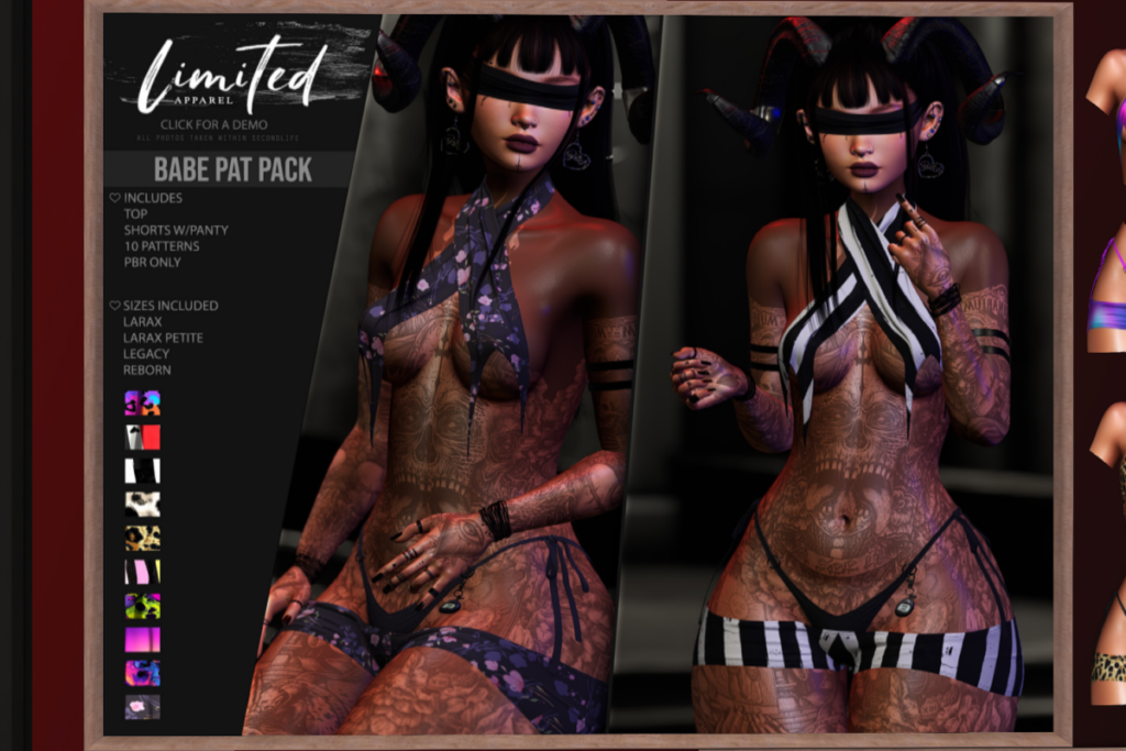 Babe Top and Shorts - Legacy/MaitreyaX/Reborn/+mods, L$299 each/L$1899 FP