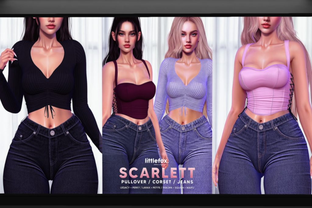 Scarlet Outfit - Legacy/MaitreyaX/Reborn/+mods, L$278 each/L$1499 each FP/L$2699 MP