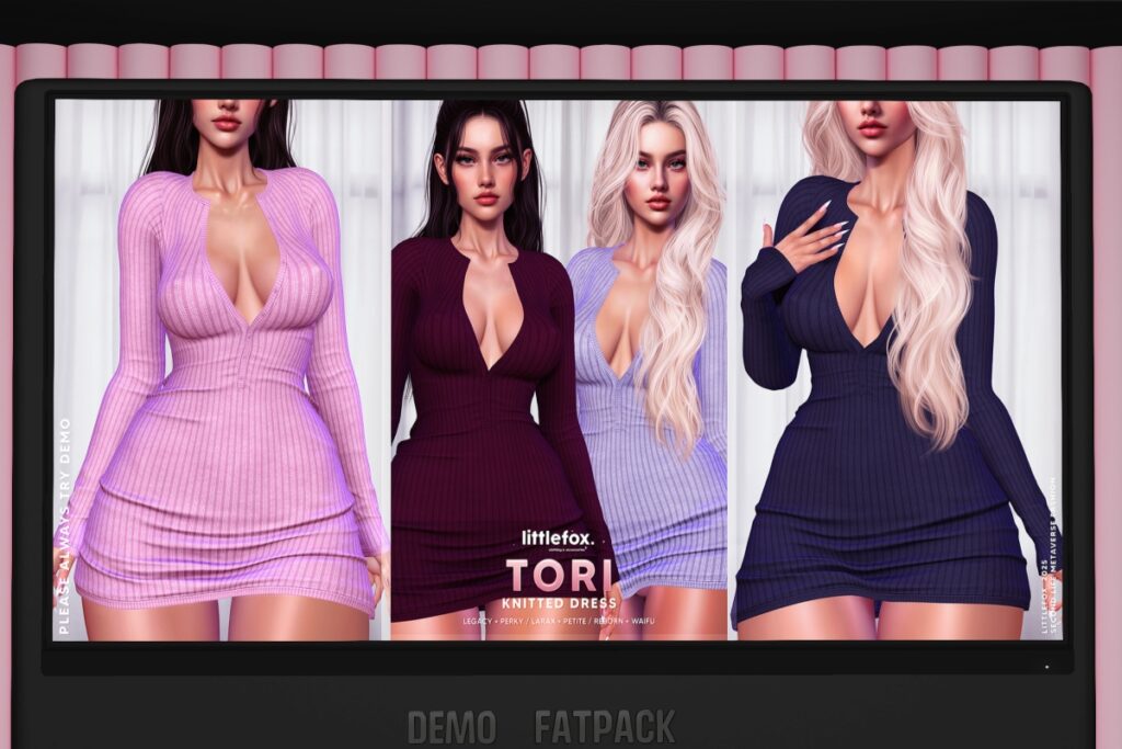 Tori Dress - Legacy/MaitreyaX/Reborn/+mods, L$279 each/L$1499 FP