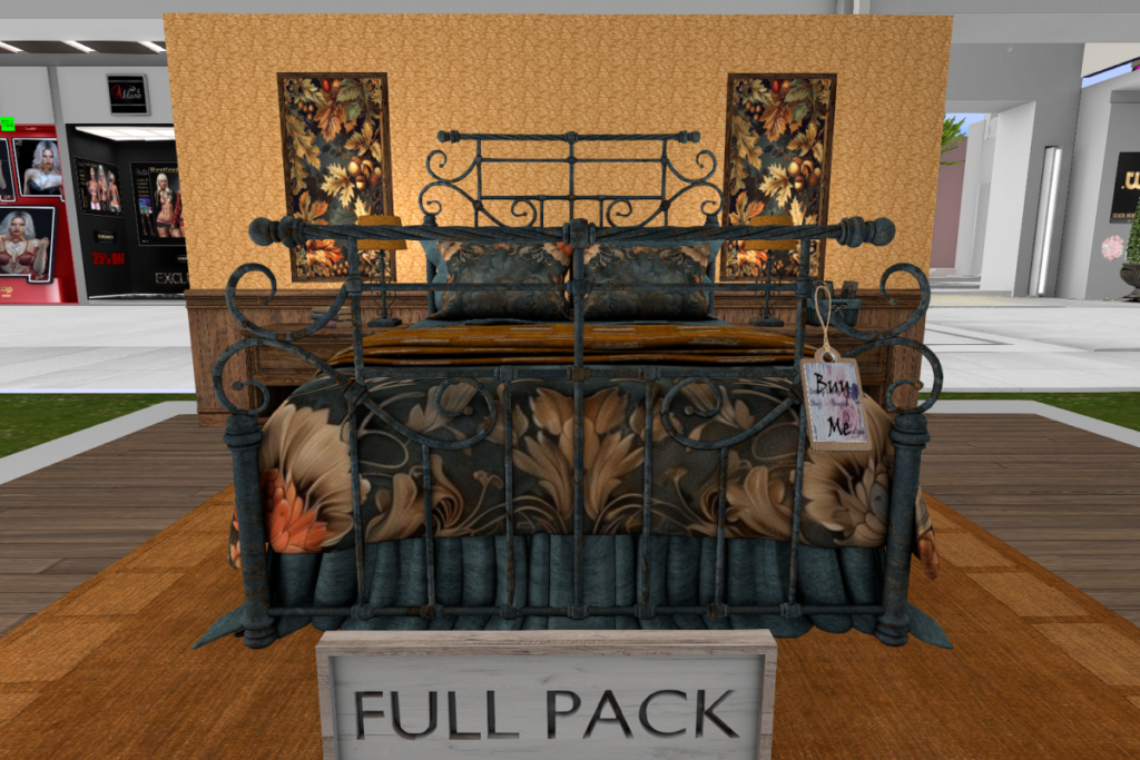 Cleo Bedroom Set, L$159-L$299 each/L$499 FP