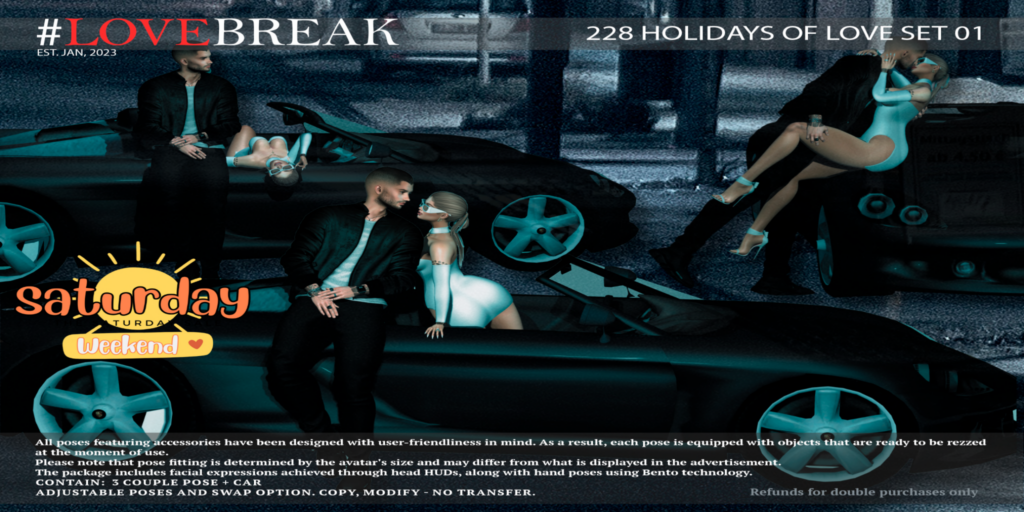 Holidays Of Love Couples Pose &amp; Prop	&lt;a href=&quot;http://maps.secondlife.com/secondlife/Oceania%20Islands/235/10/3503&quot; target=&quot;_blank&quot;&gt;Teleport&lt;/a&gt;
