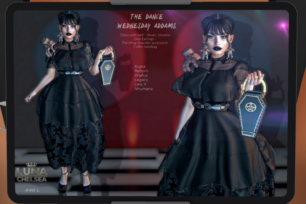 The Dance Wednesday Addams Set - Inithium/Legacy/MaitreyaX/Nhumana/Reborn/+mods, L$449