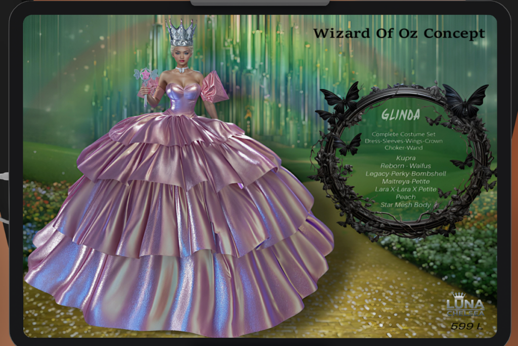 Glinda Set - Inithium/Legacy/Maitreya/Peach/Reborn/Star/+mods, L$599