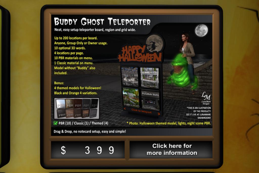 Buddy Ghost Teleporter, L$399