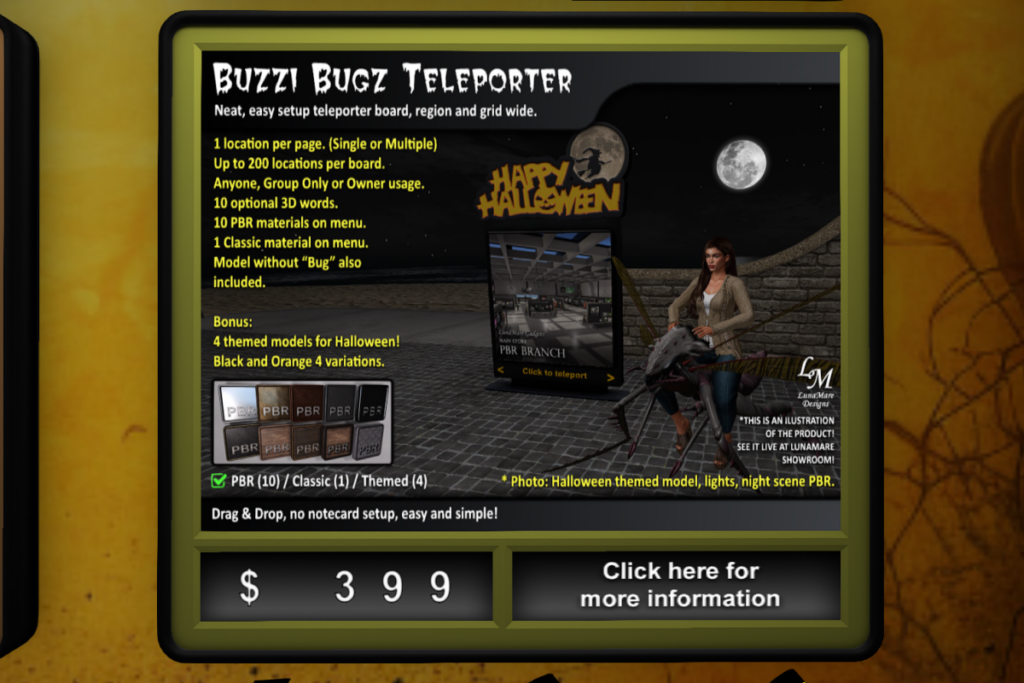 Buzzi Bugs Teleporter, L$399