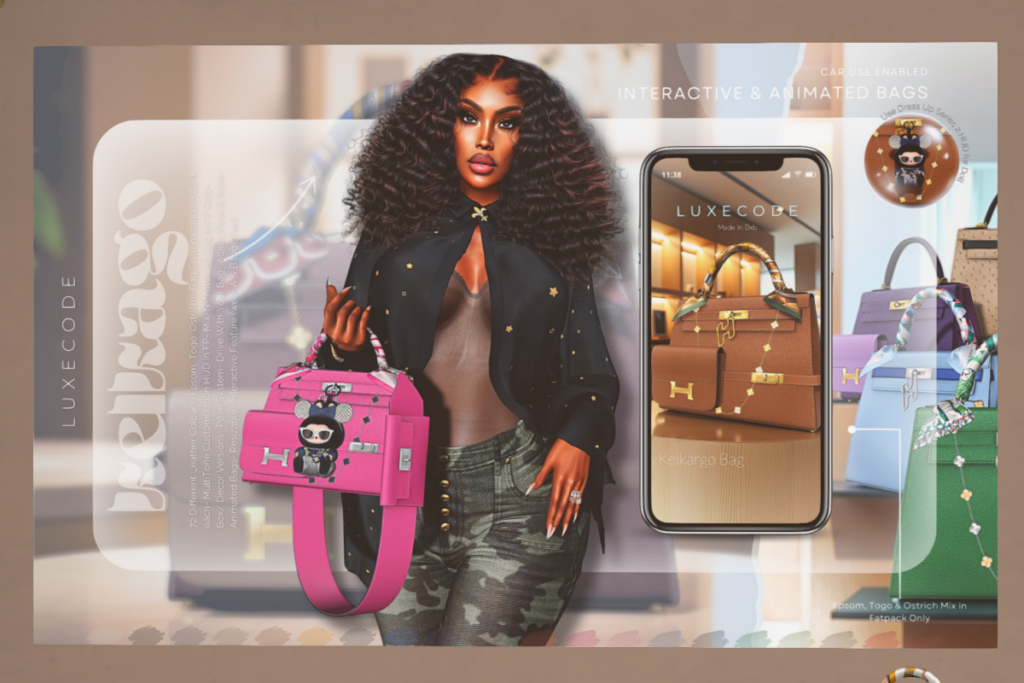 Kelkargo Bag Holdable, L$899 each/L$3600-L$3999 FP