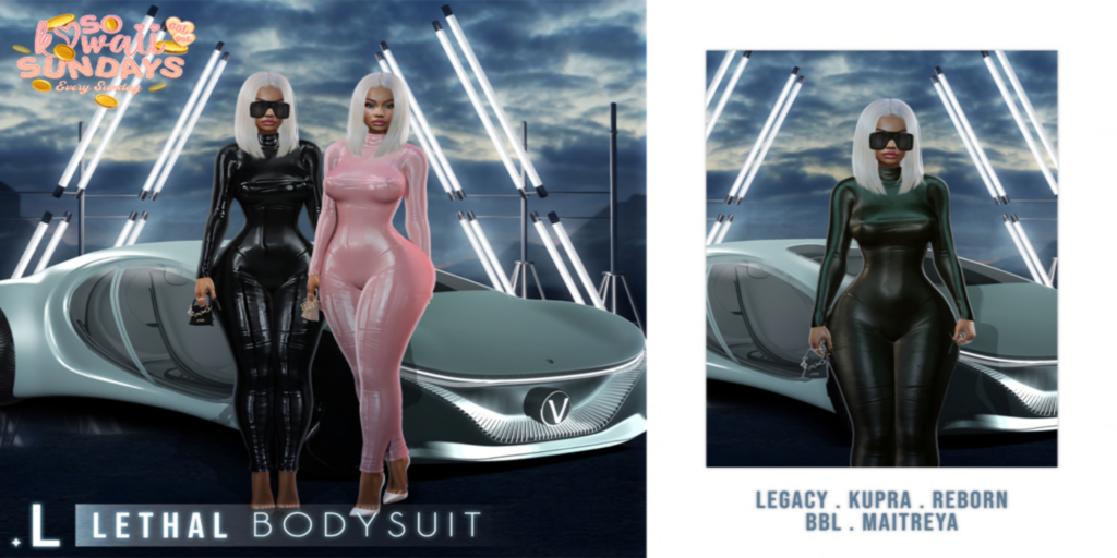 Lethal Bodysuit - Inithium/Legacy/Maitreya/Reborn/Yentements	&lt;a href=&quot;http://maps.secondlife.com/secondlife/Sacred%20Woods/113/230/2802&quot; target=&quot;_blank&quot;&gt;Teleport&lt;/a&gt;
