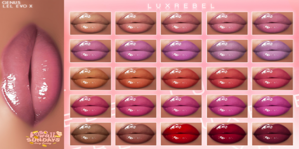 Options Lipstick - EvoX/Genus	&lt;a href=&quot;http://maps.secondlife.com/secondlife/Sacred%20Woods/100/242/2802&quot; target=&quot;_blank&quot;&gt;Teleport&lt;/a&gt;