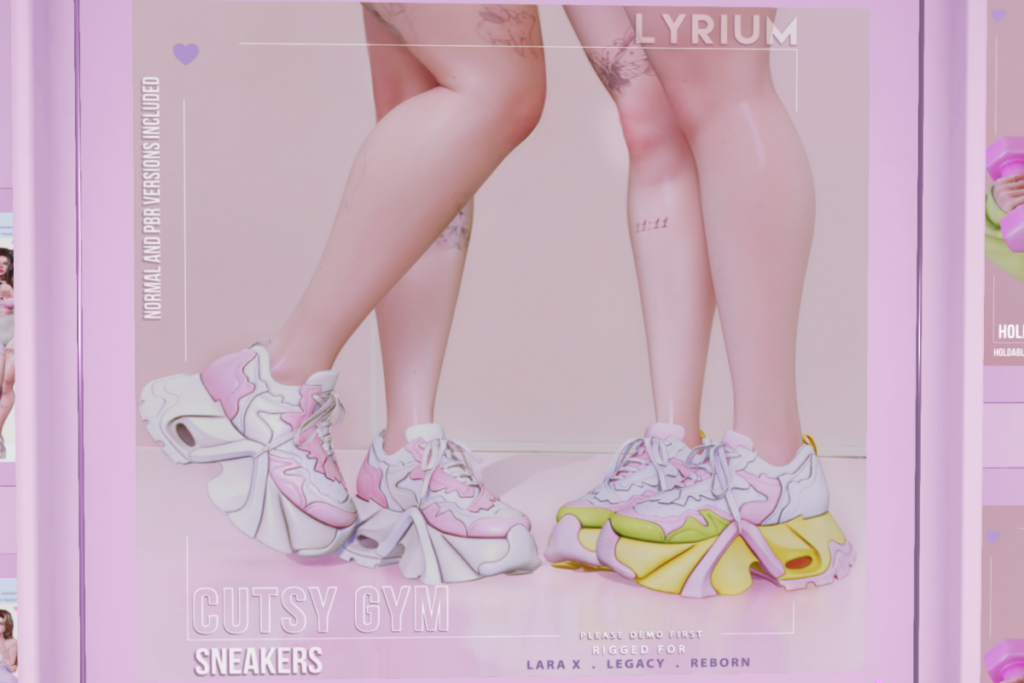 Cutsy Gym Sneakers - Legacy/MaitreyaX/Reborn, L$399