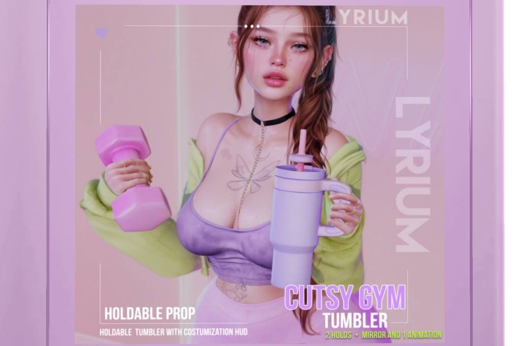 Cutsy Gym Tumbler, L$299