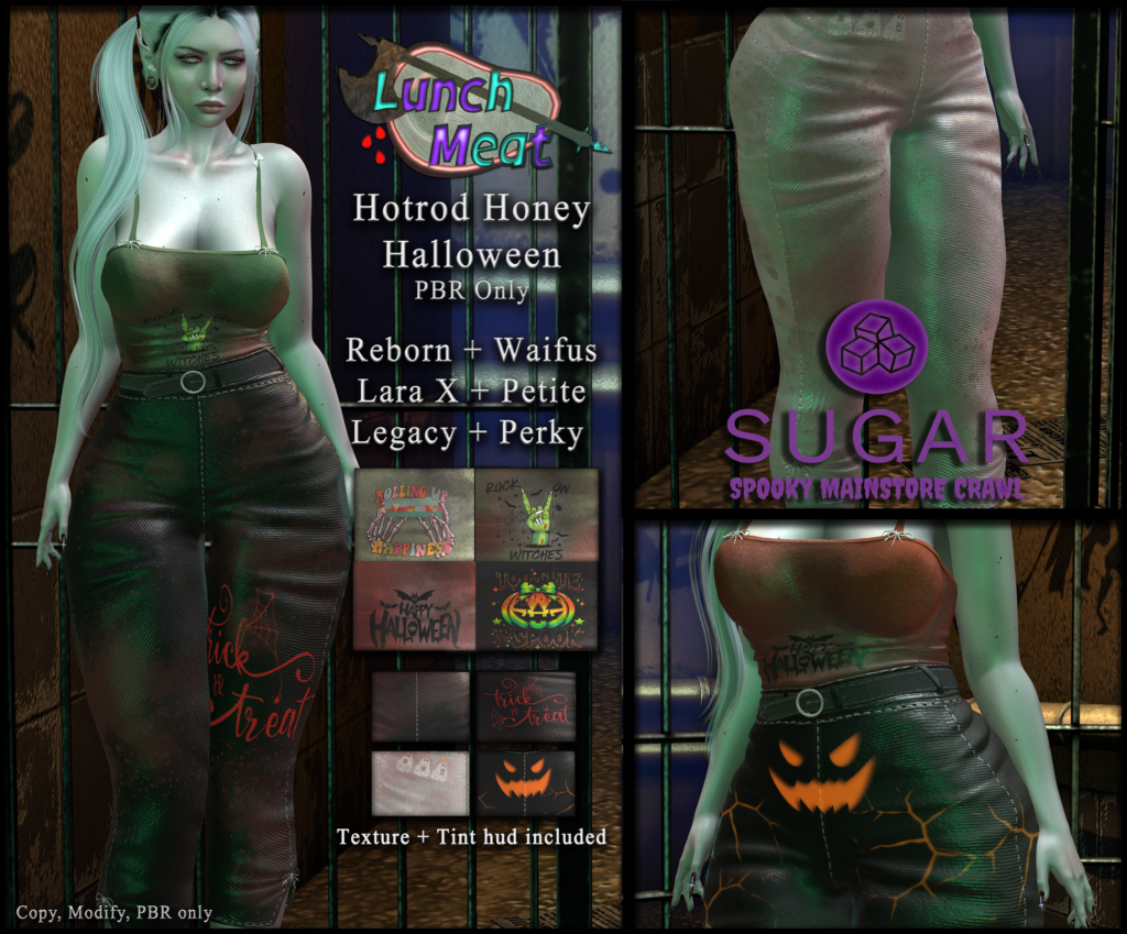 Hotrod Honey Halloween - Legacy/MaitreyaX/Reborn/+mods, L$250	&lt;a href=&quot;http://maps.secondlife.com/secondlife/Kailash/128/87/1922&quot; target=&quot;_blank&quot;&gt;Teleport&lt;/a&gt;