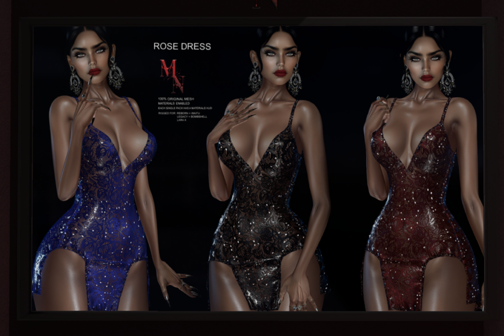 Rose Dress - Legacy/MaitreyaX/Reborn/+mods, L$320 each/L$1990 FP