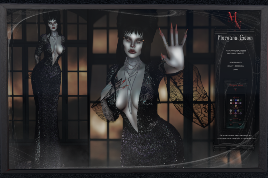 Morgana Gown - Legacy/MaitreyaX/Reborn/+mods, L$410 each/L$2250 FP