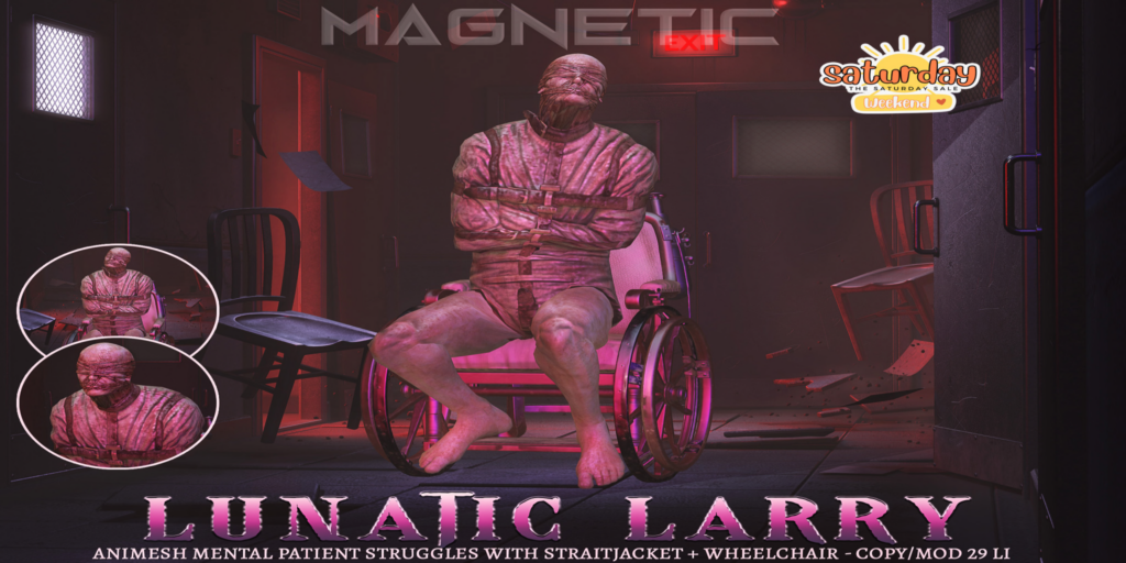 Lunatic Larry Animesh	&lt;a href=&quot;http://maps.secondlife.com/secondlife/Klibert/84/162/632&quot; target=&quot;_blank&quot;&gt;Teleport&lt;/a&gt;