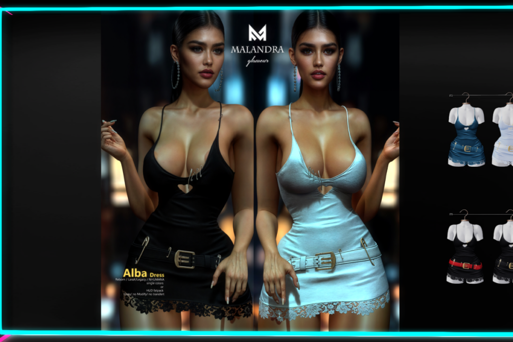 Alba Dress - Legacy/MaitreyaX/Nhumana/Reborn, L$290 each/L$2250 FP