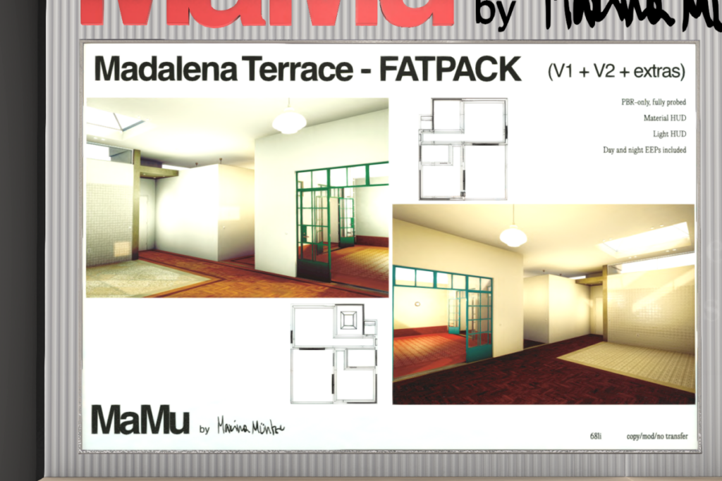 Madalena Terrace, L$1430 each/L$2420 FP