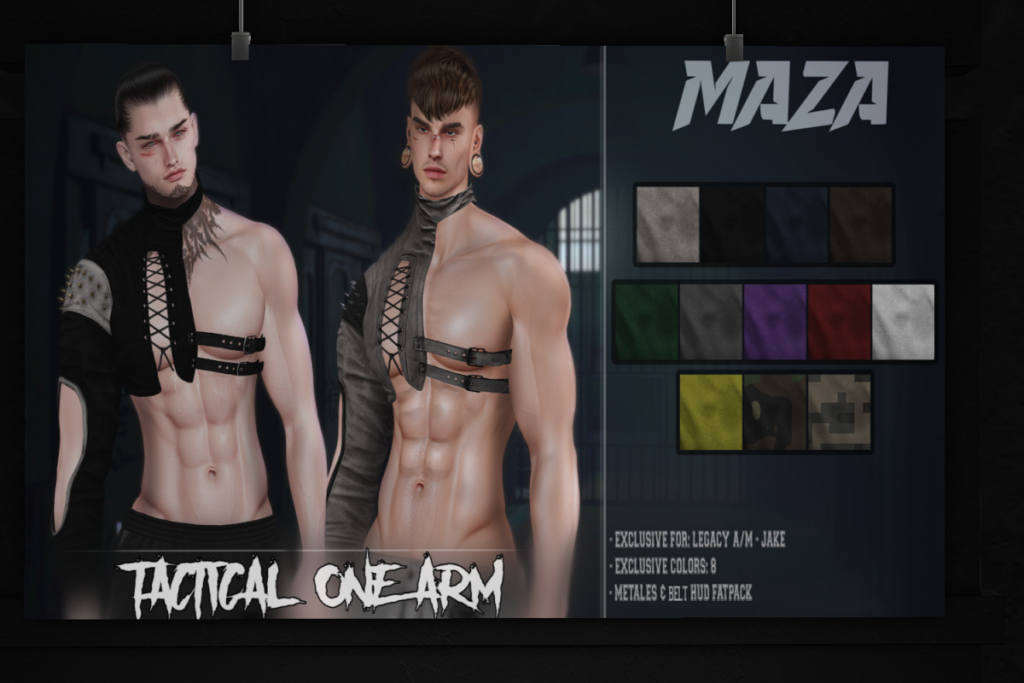 Tactical One Arm - Jake/Legacy+mods, L$349 each/L$1099 FP