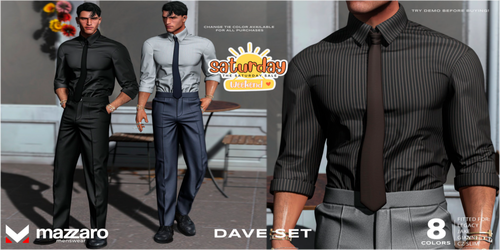 Dave Set - CZ Slim/Gianni/Jake/Legacy	&lt;a href=&quot;http://maps.secondlife.com/secondlife/Heartbreak/131/129/166&quot; target=&quot;_blank&quot;&gt;Teleport&lt;/a&gt;