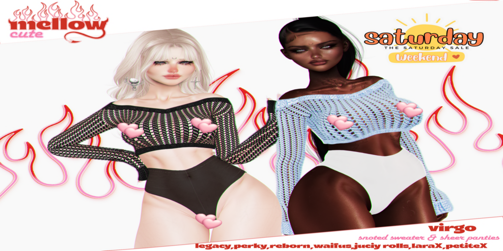 Virgo Sweater &amp; Panties - Legacy/MaitreyaX/Reborn/+mods	&lt;a href=&quot;http://maps.secondlife.com/secondlife/La%20Vie/151/124/26&quot; target=&quot;_blank&quot;&gt;Teleport&lt;/a&gt;