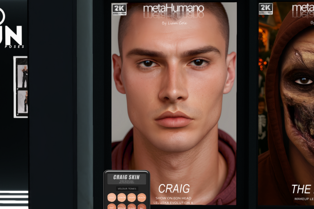 Craig Skin - EvoX, L$699 each/L$1999 FP
