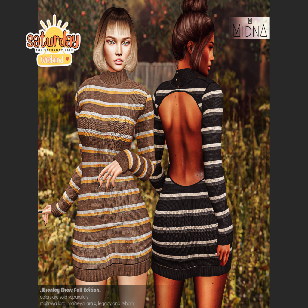 Wrenly Dress - Legacy/Maitreya/Reborn/+mods	&lt;a href=&quot;http://maps.secondlife.com/secondlife/AM%20corporate/93/77/1526&quot; target=&quot;_blank&quot;&gt;Teleport&lt;/a&gt;