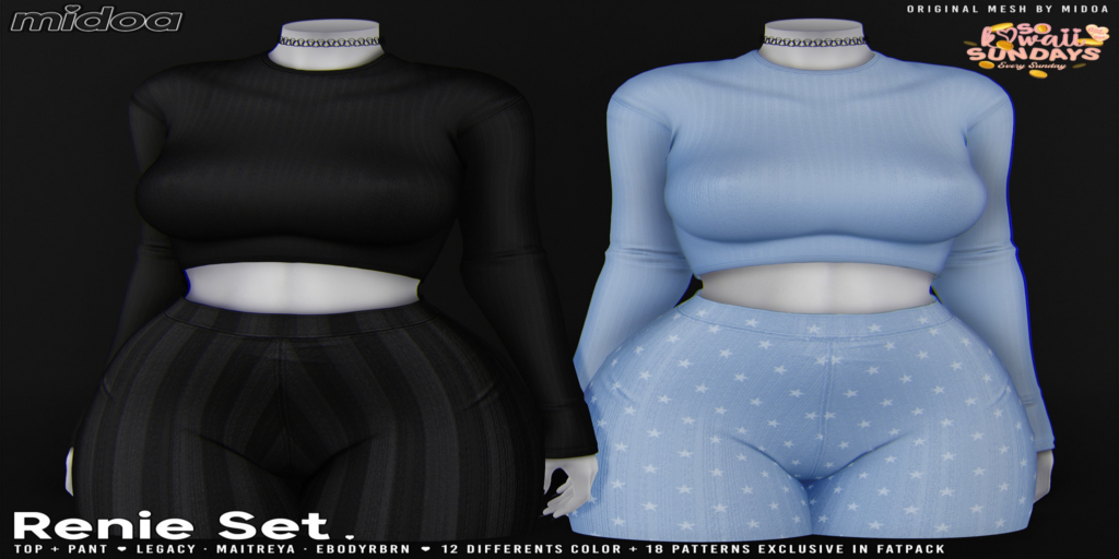 Renie Top &amp; Pants - Legacy/Maitreya/Reborn	&lt;a href=&quot;http://maps.secondlife.com/secondlife/Filhomes/19/70/2677&quot; target=&quot;_blank&quot;&gt;Teleport&lt;/a&gt;