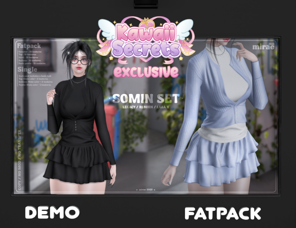 Somin Set - Legacy/Maitreya/Reborn, L$160 each/L$699 FP